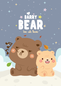 ลูกหมีแบร์รี่ ตัวกลม น่ารัก สีเทา