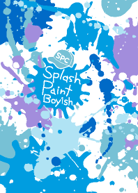 スプラッシュ・ペイント・Boyish-白地-