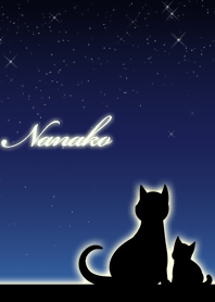Nanako parents of cats & night sky
