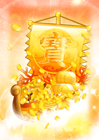 Big fortune gold treasure ship