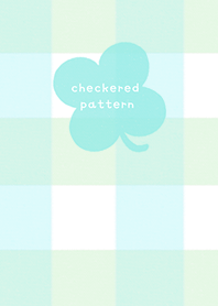 Checkered Pattern*Sea-Green