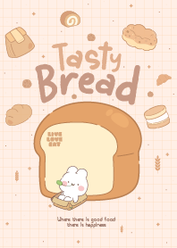 The Rabbit Relaxing Bread Time