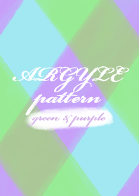 ARGYLE pattern [green & purple]