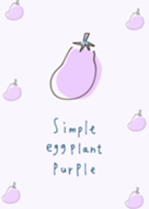 simple eggplant purple