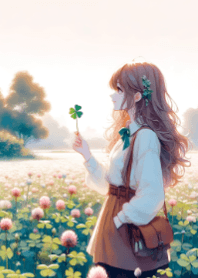 可愛的女孩和四葉草 V.31