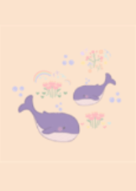 Whales and flower