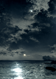 夜の月 月の海 #DlW_17。