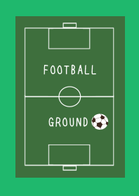 FOOTBALL GROUND/GREEN/WHITE