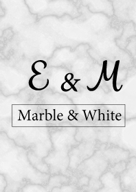 E&M-Marble&White-Initial