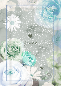 Marble and flowers green45_2