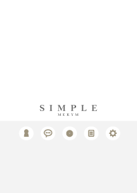 NATURAL SIMPLE ICON WHITE 12 -MEKYM-