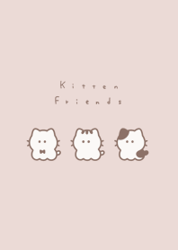 小さな猫．ピンクベージュ