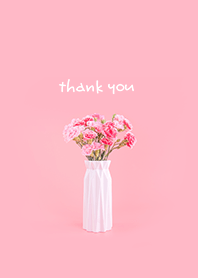 ธีมไลน์ simple cute carnation - pink -