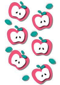 ธีมไลน์ Yummy apples theme 12 :)