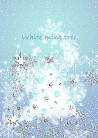 ธีมไลน์ White mint tree