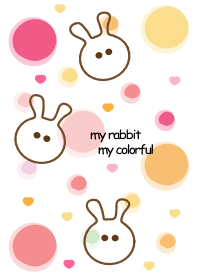 ธีมไลน์ Colorful rabbit 12 :)