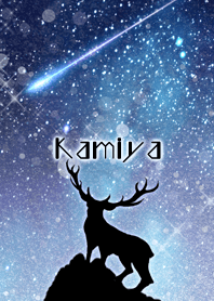 ธีมไลน์ Kamiya Reindeer and starry sky
