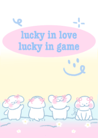 ธีมไลน์ Lucky in love , lucky in game