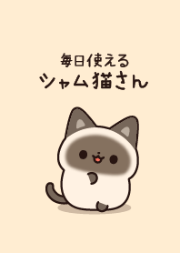 ธีมไลน์ A Siamese cat that can be used everyday.