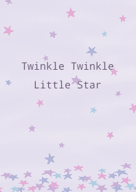 ธีมไลน์ Twinkle purple (little star) theme