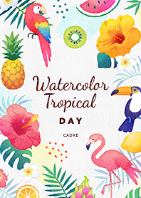 ธีมไลน์ Watercolor Tropical - DAY