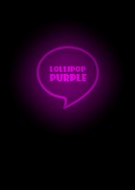 ธีมไลน์ Lollipop Purple Neon Theme Vr.4