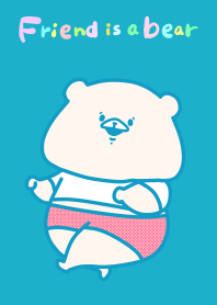 ธีมไลน์ Friend is a bear(colorful)