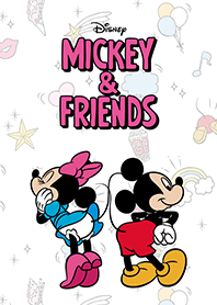 ธีมไลน์ Mickey & Friends (Rear-ly Cute♪）