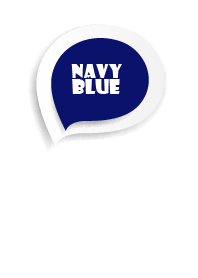 ธีมไลน์ Navy Blue Button In White