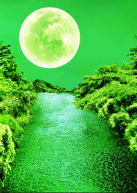 ธีมไลน์ green moon forest