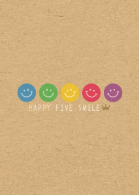 ธีมไลน์ -HAPPY FIVE SMILE- CROWN 13