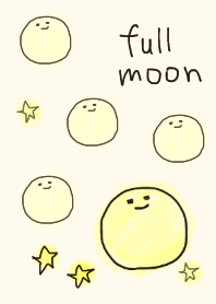 ธีมไลน์ Simple cute moon
