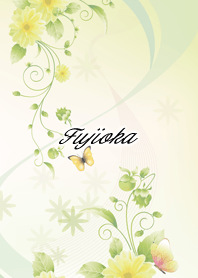 ธีมไลน์ Fujioka Butterflies & flowers